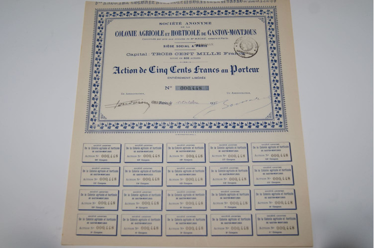 coloonie agricole et horticole de gasto-montjous