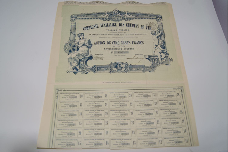 compagnie auxiliaire des chemins de fer