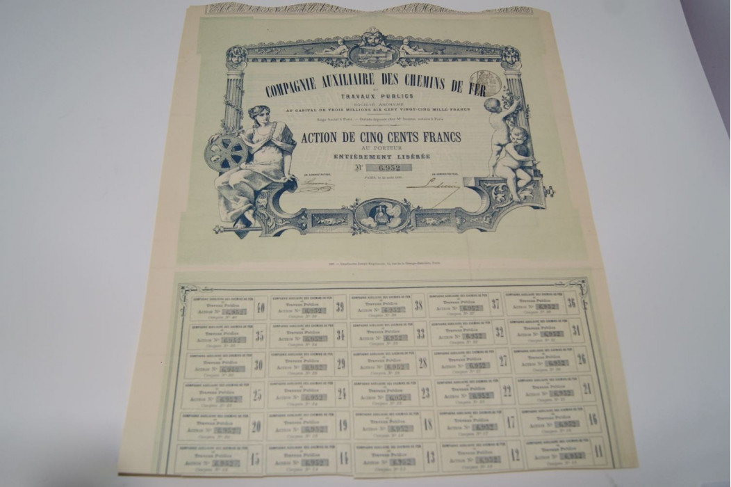 compagnie auxiliaire des chemins de fer