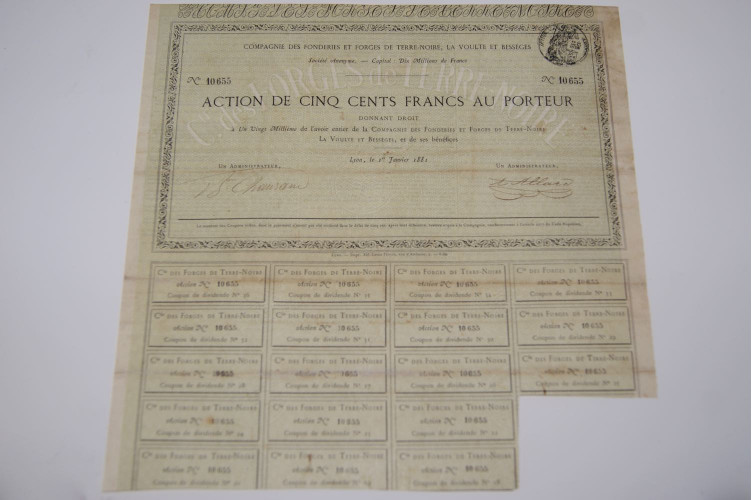 compagnie des fonderie et forge de terre-noire la voulte et besseges