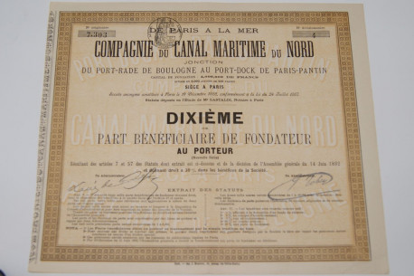 compagnie du canal maritime du nord