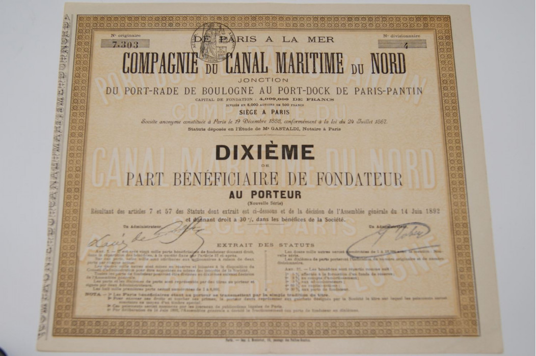 compagnie du canal maritime du nord