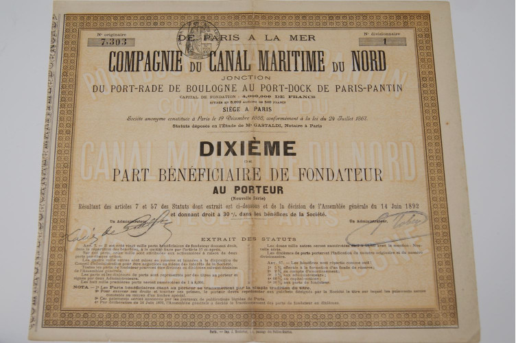 compagnie du canal maritime du nord