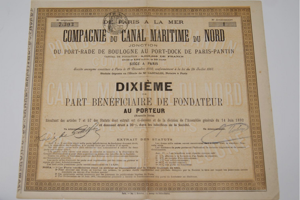 compagnie du canal maritime du nord