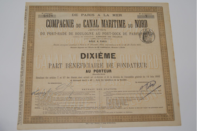 compagnie du canal maritime du nord