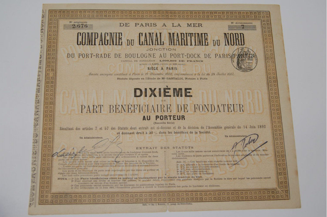 compagnie du canal maritime du nord