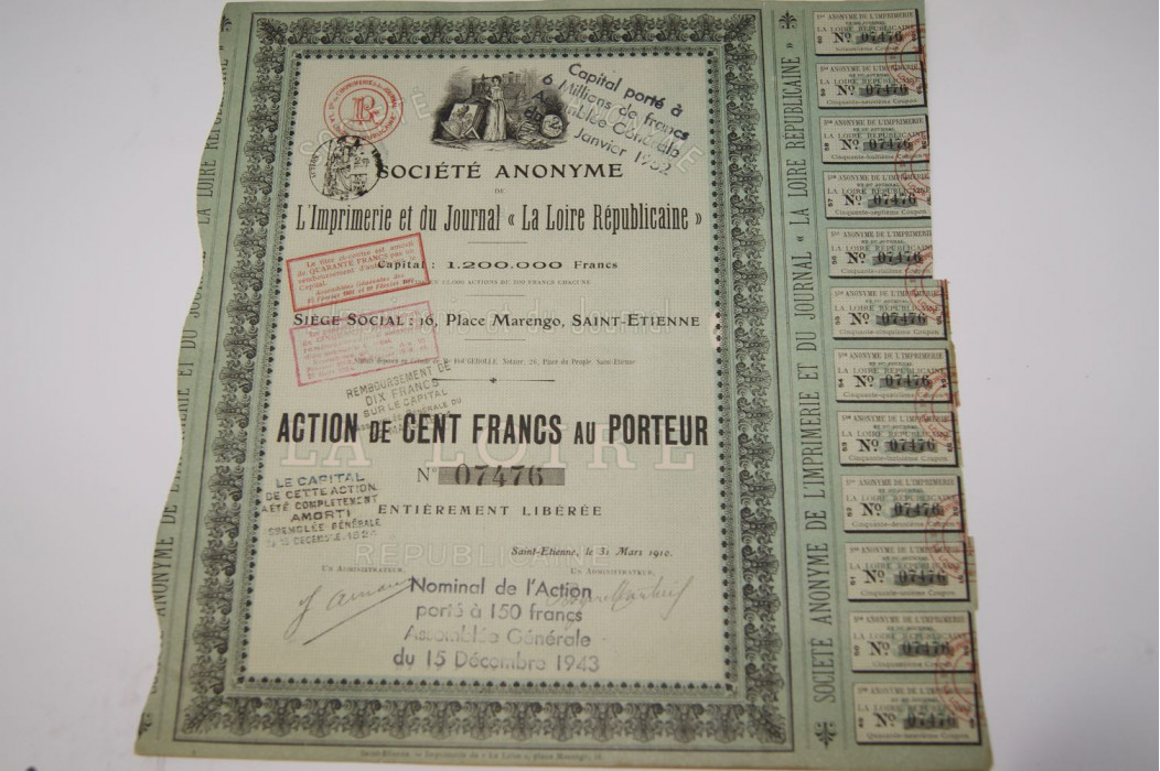 L'imprimerie et du journal "la loire républicaine"