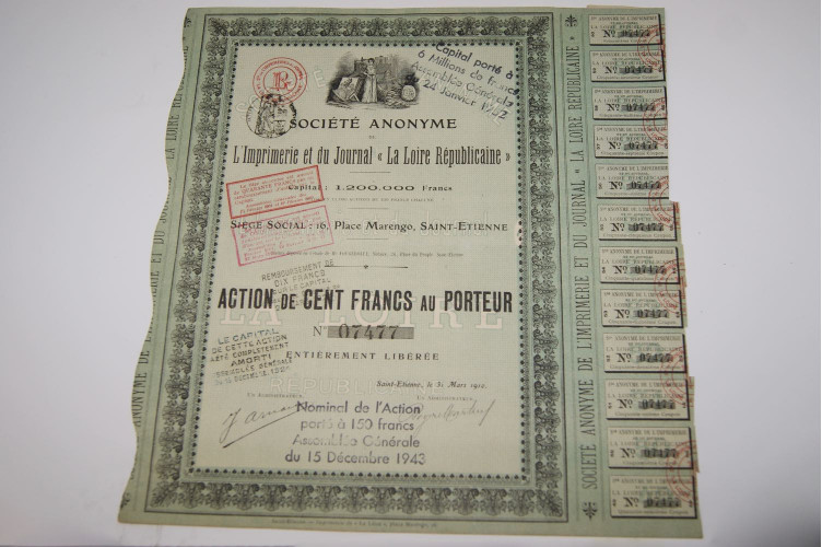 L'imprimerie et du journal la loire...