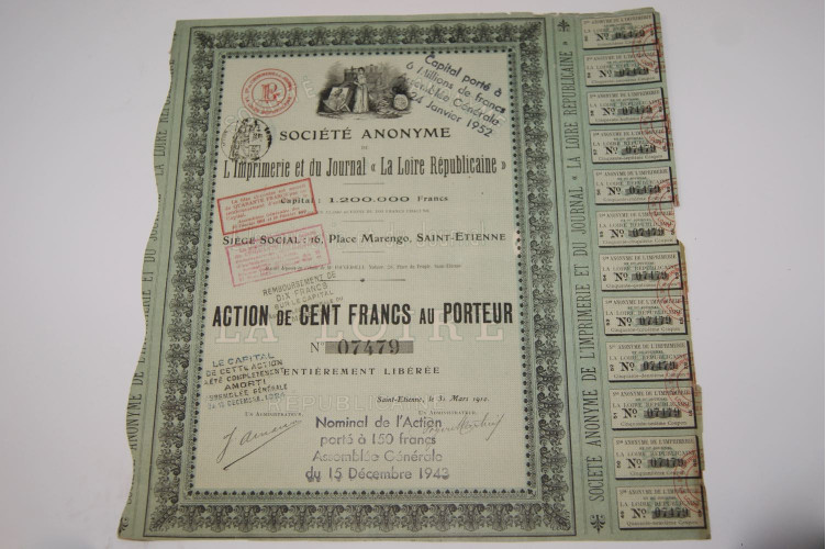 L'imprimerie et du journal la loire...