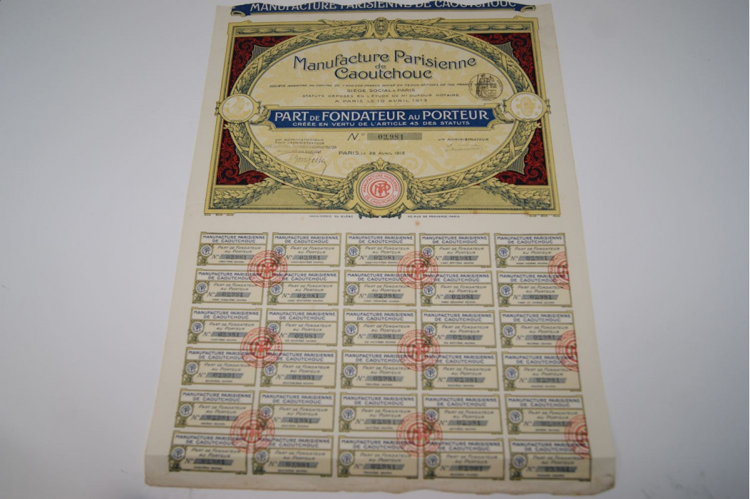 manufacture parisienne de caoutchouc