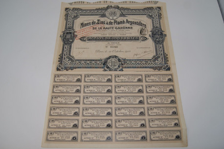 mines de zinc & de plomb argentifére