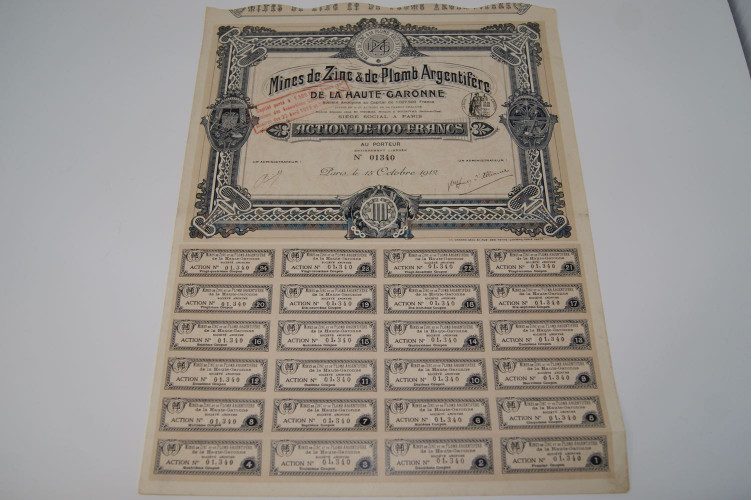 mines de zinc & de plomb argentifére
