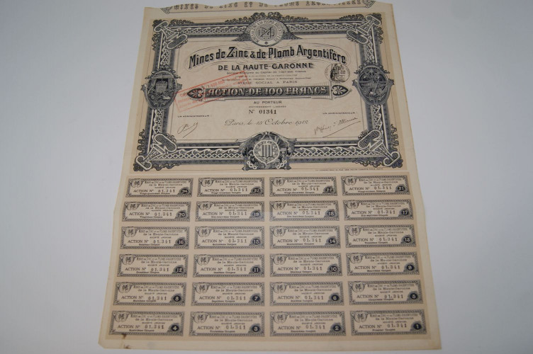 mines de zinc & de plomb argentifére