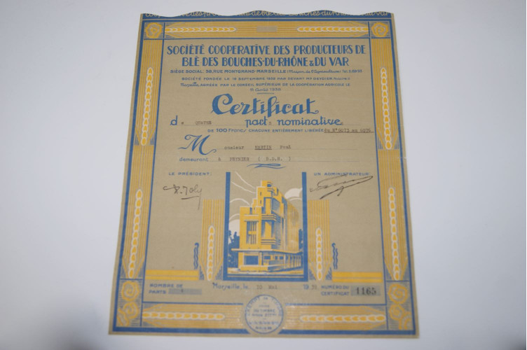 Société cooperative des producteurs de blé des Bouches-Du-Rhône & du Var