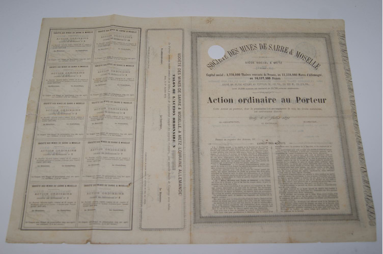 société des mines de sarre & moselle