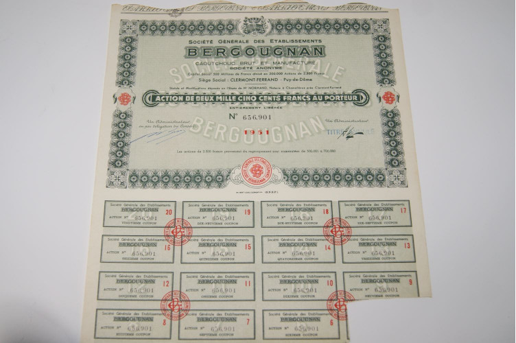 société générale des  etablissements bergougnan