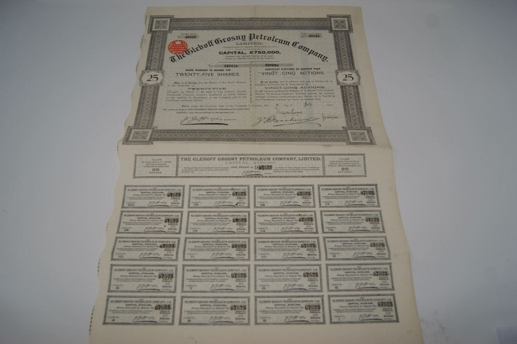 The gleboff grosny petroleum compangy