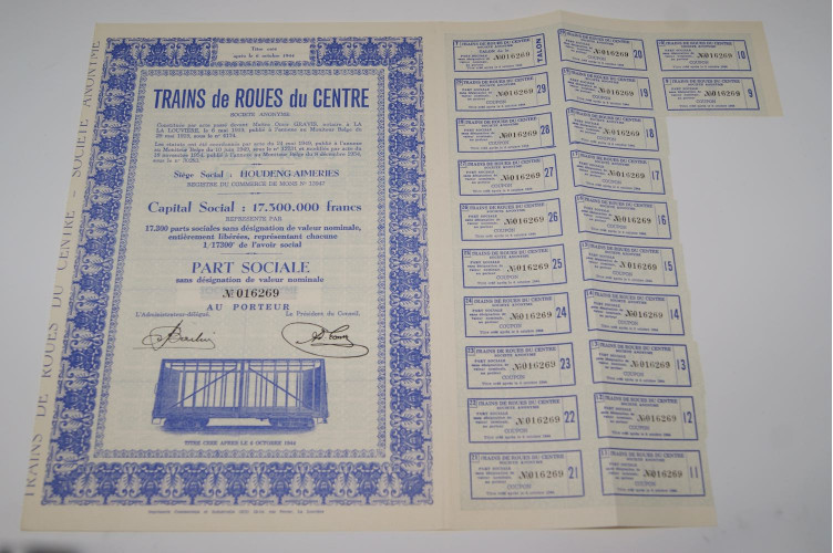 train de roues du centre