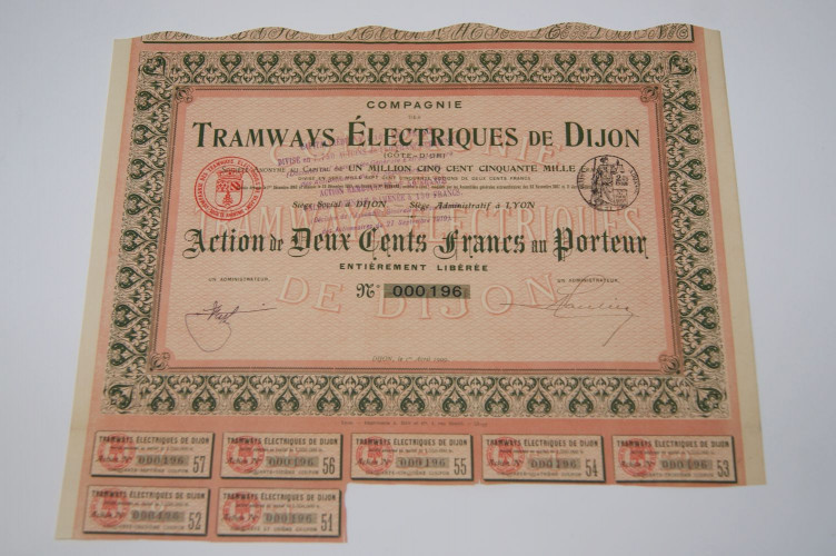 tramways éléctriques de dijon