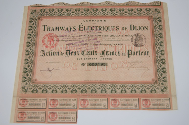 tramways éléctriques de dijon