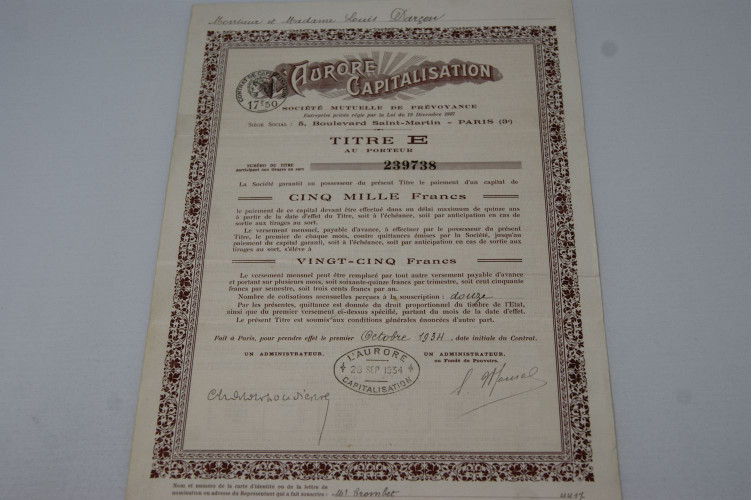 Aurore Capitalisation