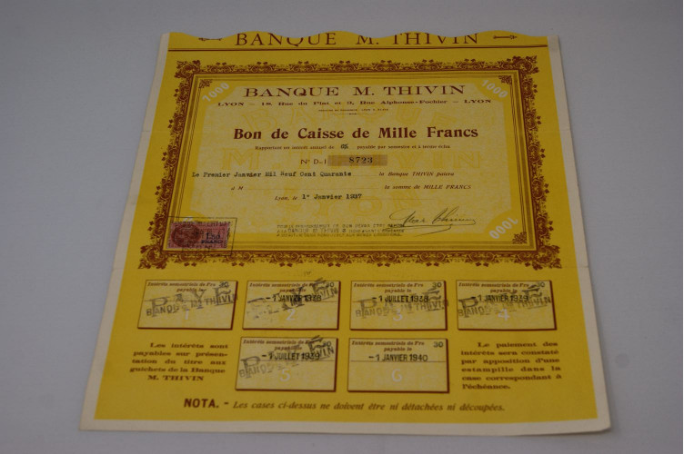 Banque M. Thivin