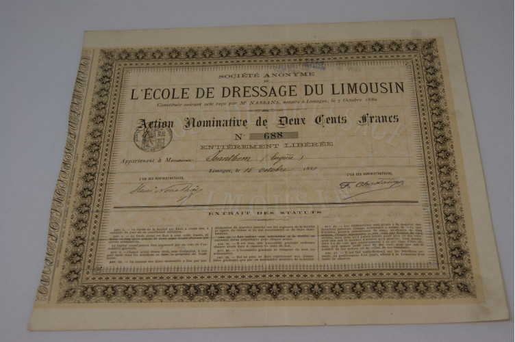 École de dressage du Limousin