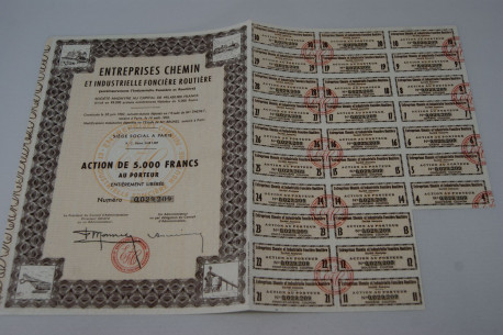 Entreprise chemin et industrielle foncière routière