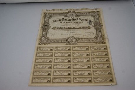 Mines de zinc & de plomb argentifère de la Haute Garonne