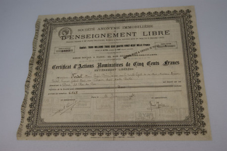 Société anonyme immobilière et d'enseignement libre