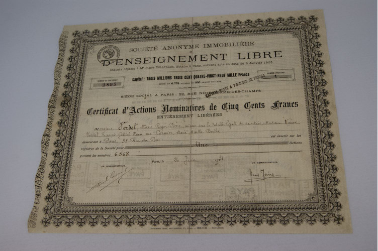 Société anonyme immobilière et d'enseignement libre