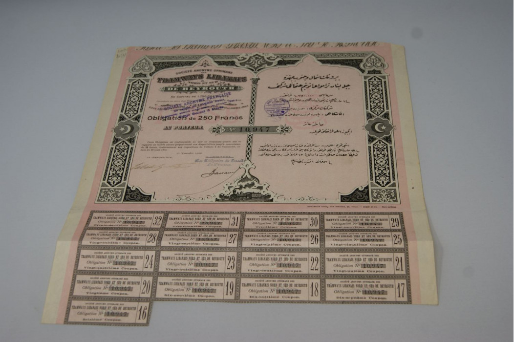 Société anonyme ottomane de tramways libanais nord et sud de Beyrouth