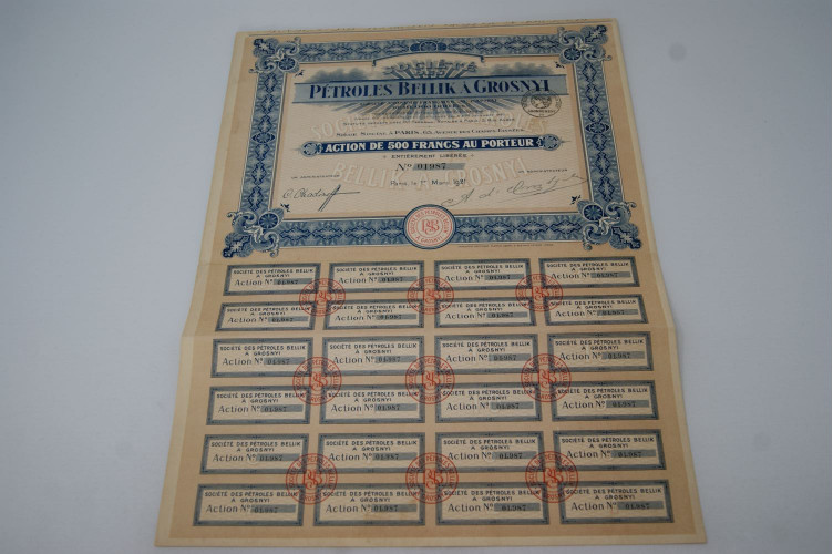 Société des pétroles Bellik à Grosnyi