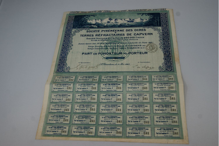 Société pyrénéenne des ocres et terres réfractaires de Capvern