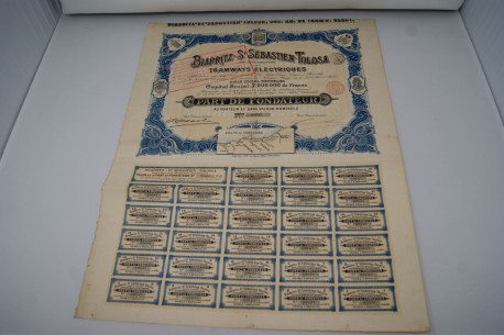 Biarritz-St Sebastien-Tolosa société anonyme de tramways éléctriques