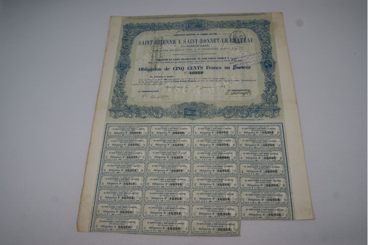 Compagnie anonyme du chemin de fer de Saint-Etienne à Saint-Bonnet-le-Château