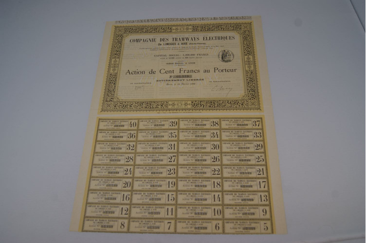 Compagnie des Tramways éléctriques de Limoges à Aixe