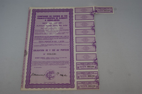 Compagnie du chemin de fer franco-ethipien de Djibouti à Addis-Abeba