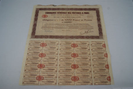 Compagnie générale des voitures à Paris