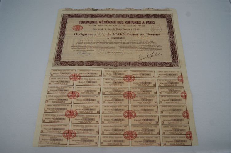 Compagnie générale des voitures à Paris