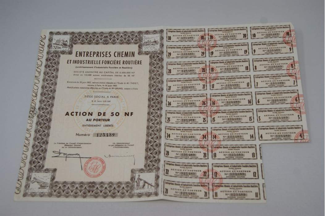 Entreprise chemin et industrielle foncière routière