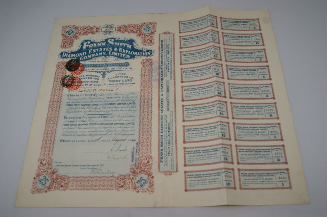 Frank Smith Diamond Estates & Exploration Company Limited