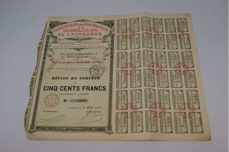 Industrie des matériaux de construction de l'Auvezère