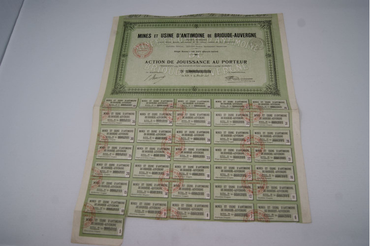 Mines et unsine d'antimoine de...