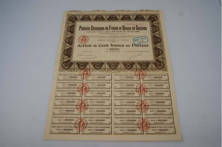 Produit chimiques de France et Blancs de Comines