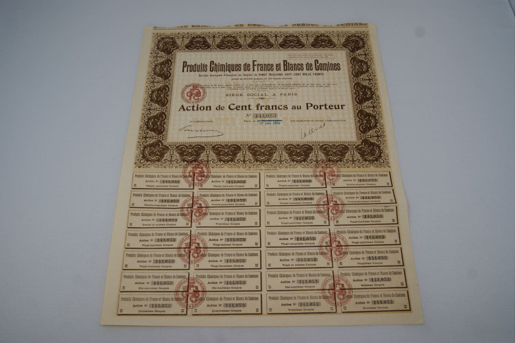 Produit chimiques de France et Blancs...