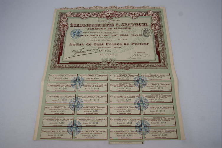 Société anonyme des établissements A. Gradwohl