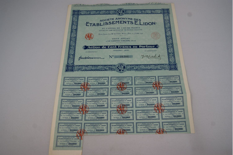 Société anonyme des Etablissements E....