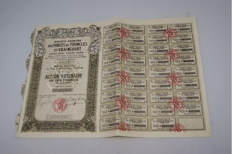 Société anonyme des forges de Froncles et Vraincourt