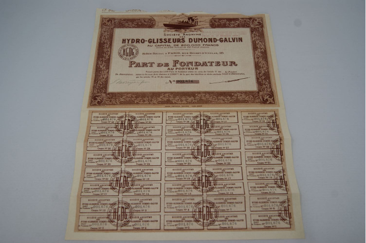 Société anonyme des hydro-glisseurs Dumons - Galvin